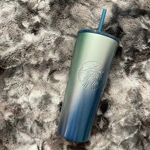 Blue/Green Ombré Starbucks Cold Cup